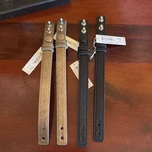 BCBGeneration Leather Straps Pewter and Black.